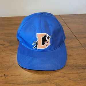Vintage Durham Bulls Baseball Hat Snapback Cap Blue Minor League Triple‎ A MLB